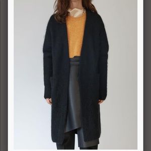 Acne Studios Raya Open Cardigan Black Size Small